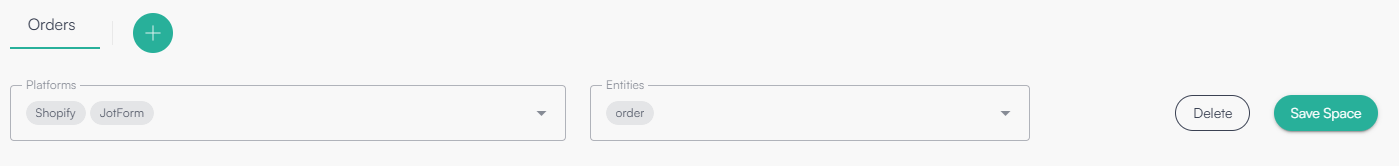 Configurazione dataspace 